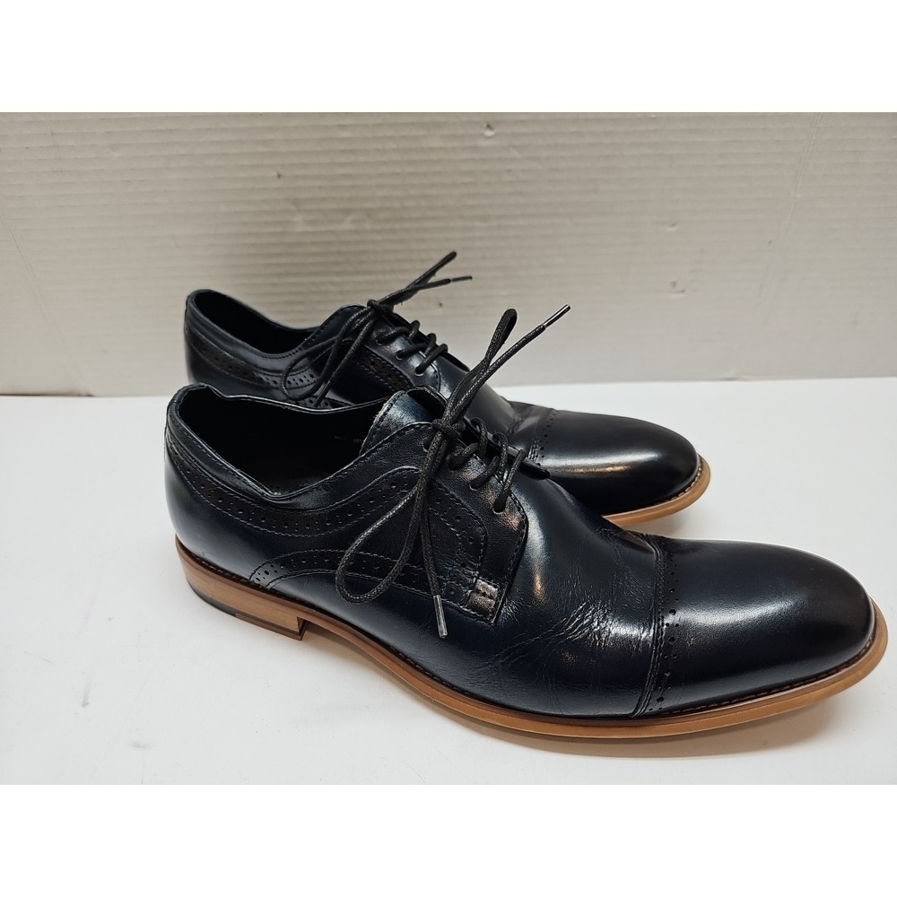 Stacy Adams Mens Blue Oxford Dress Shoe Size 10 (M)